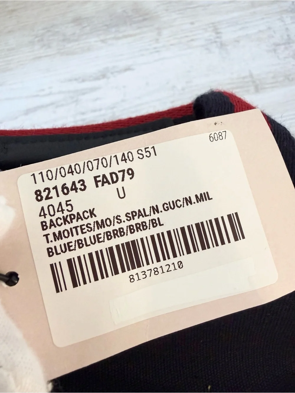 New Gucci men medium canvas travel backpack